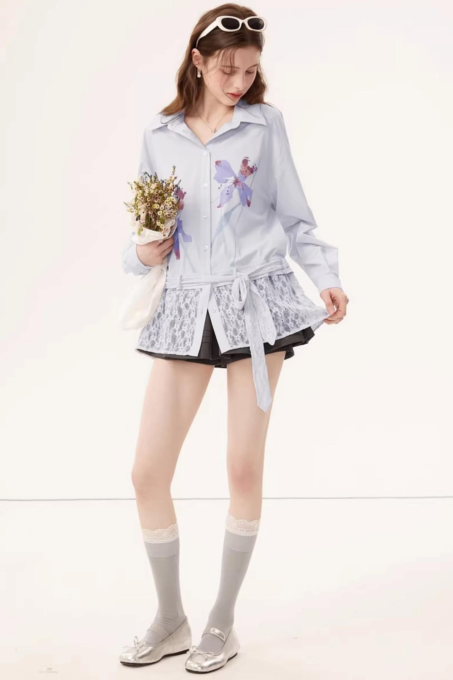 Bamboo Floral Lace Shirt