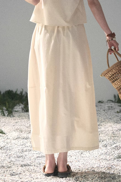 White Pleated Summer Set-Up