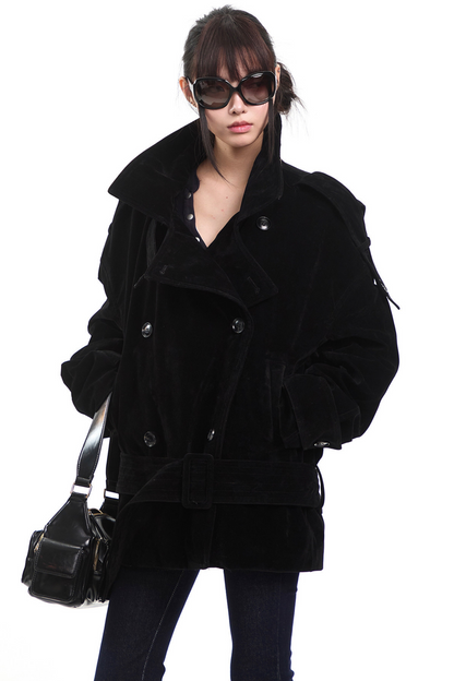 Retro Double-Breasted Cotton Jacket