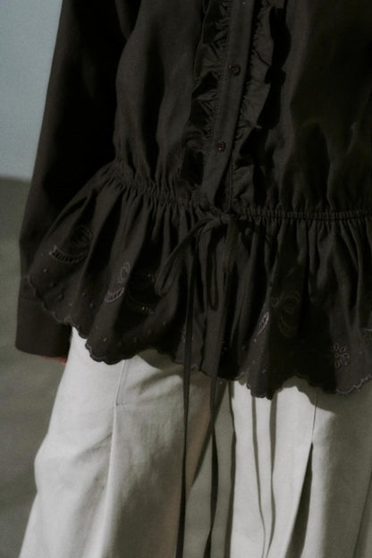 Laser Cut Tencel Shirt