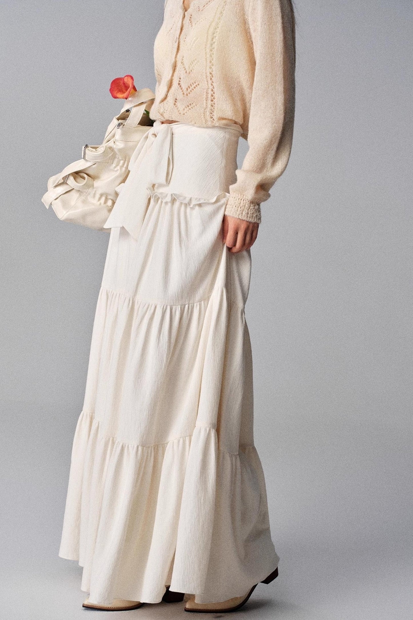 Mountains Melody White Skirt