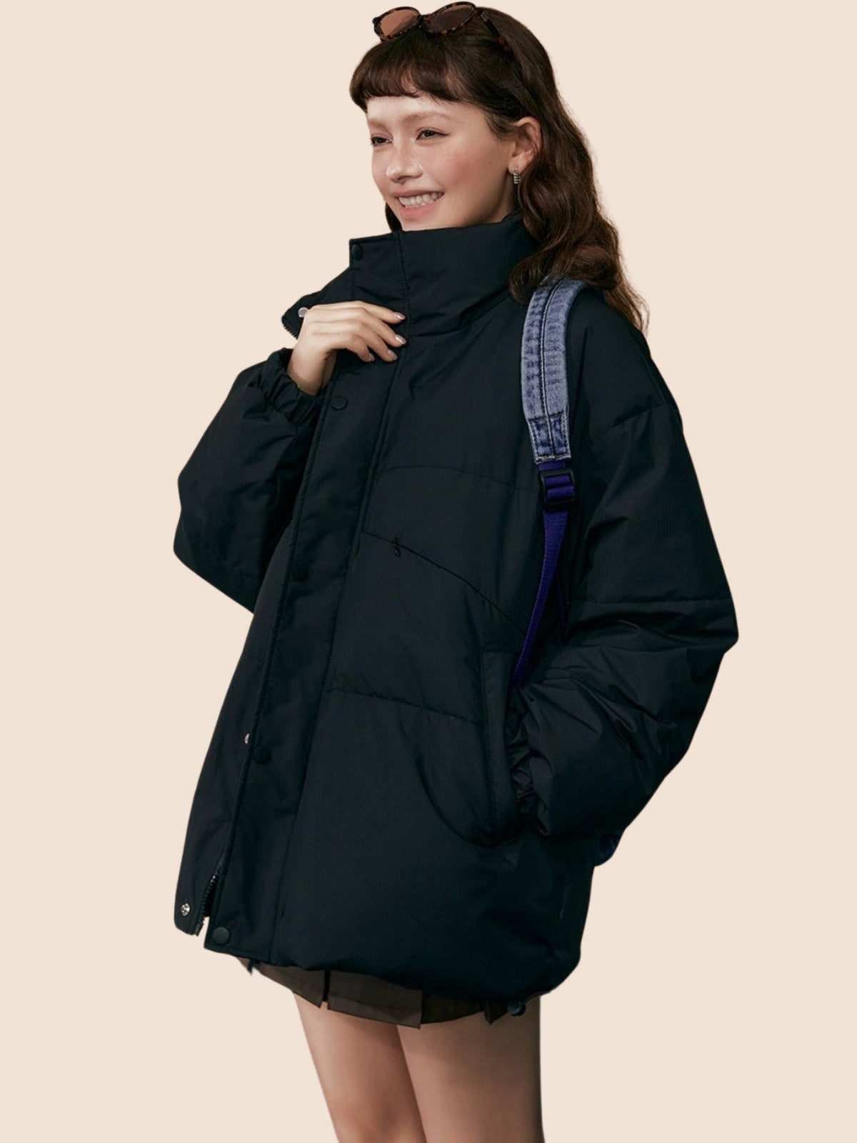 Long-sleeved Loose Down Jacket