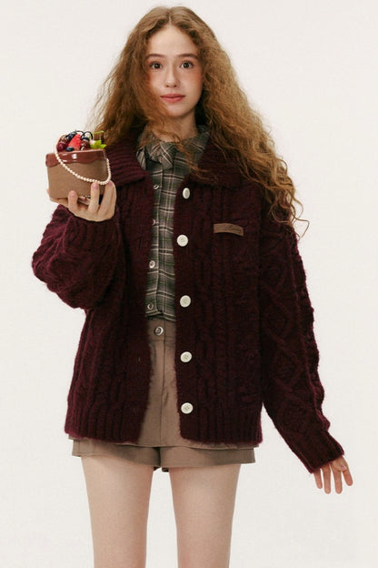 Vintage Cable Knit Sweater