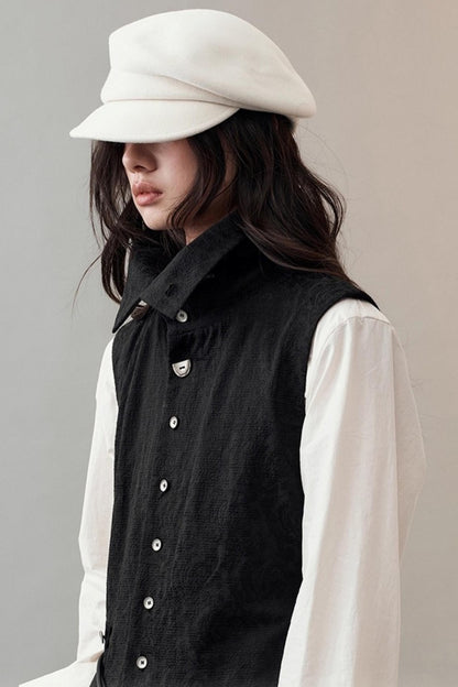 Soft Wool Newsboy Hat