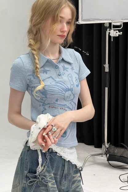 Retro Rabbit Knit Tee