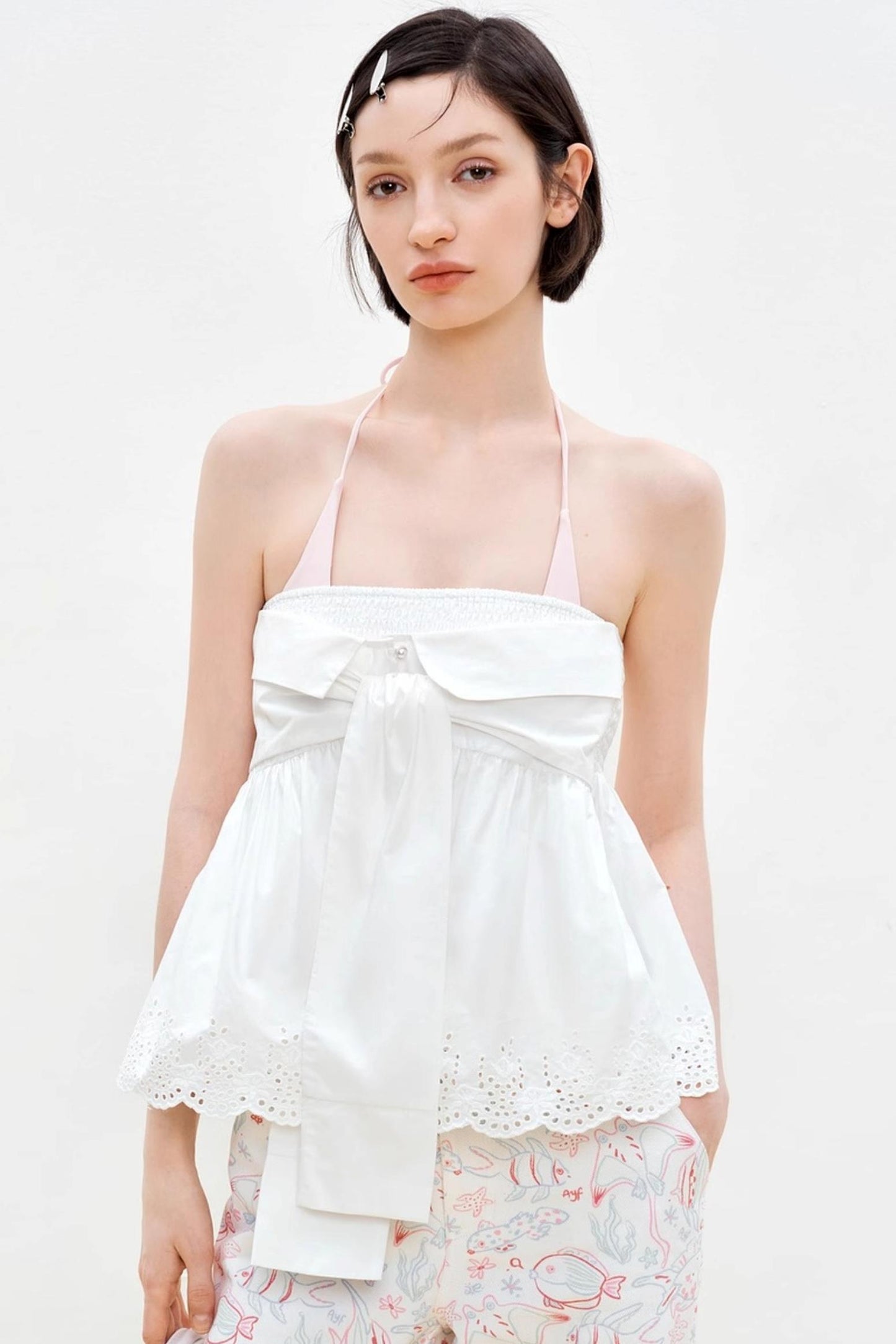 Summer Lace Halter Skirt