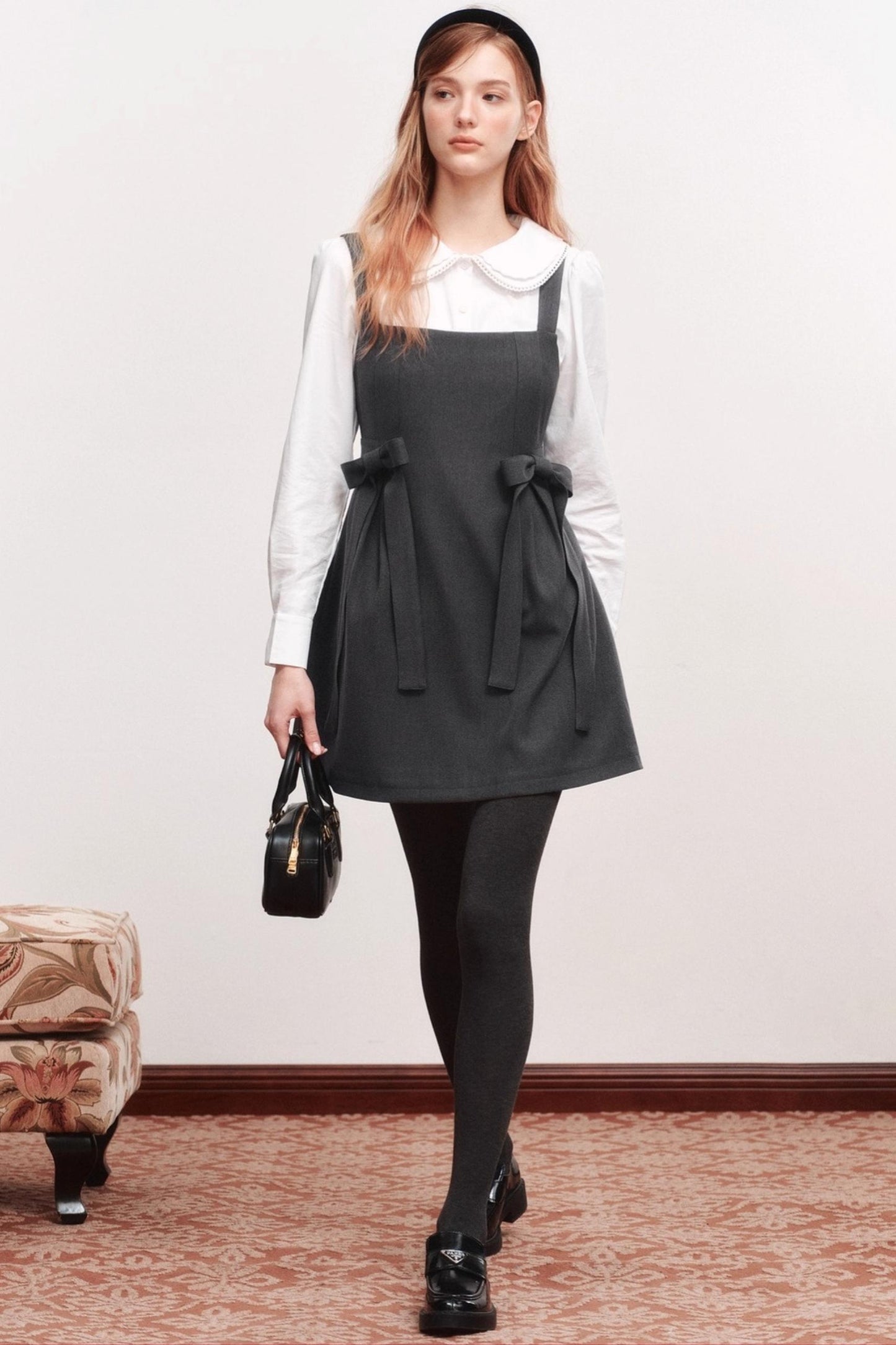 Bow Webbing Design Slip Dress