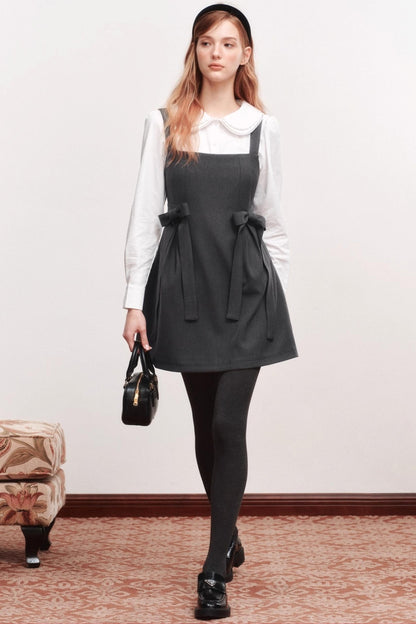 Bow Webbing Design Slip Dress