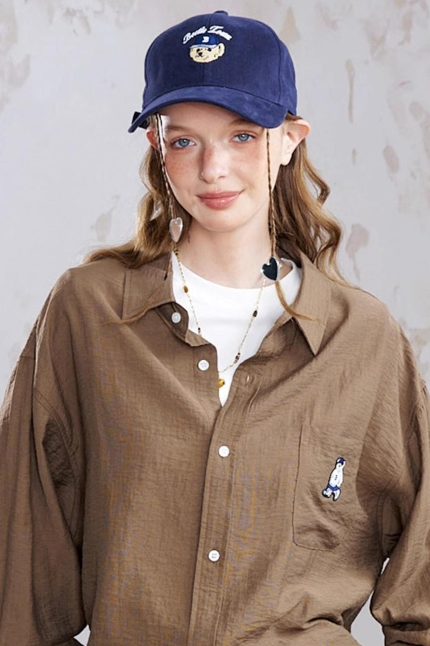 Bear Wide-Brim Baseball Cap