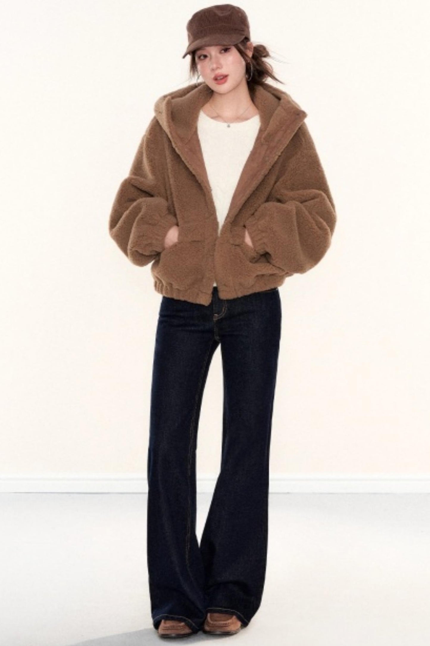 Fleece Hooded Work Jacket