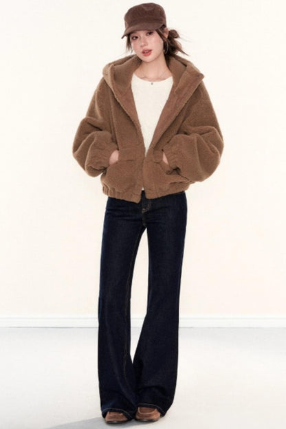 Fleece Hooded Work Jacket