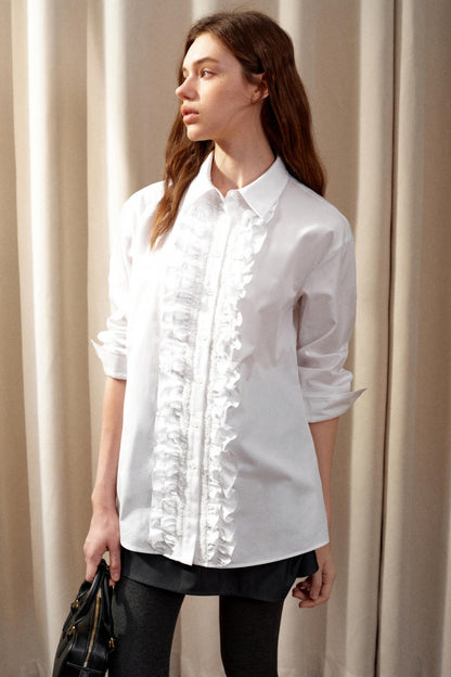 Lotus Lace Long-Sleeved Shirt