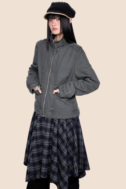 Washed Vintage Workwear Jacket