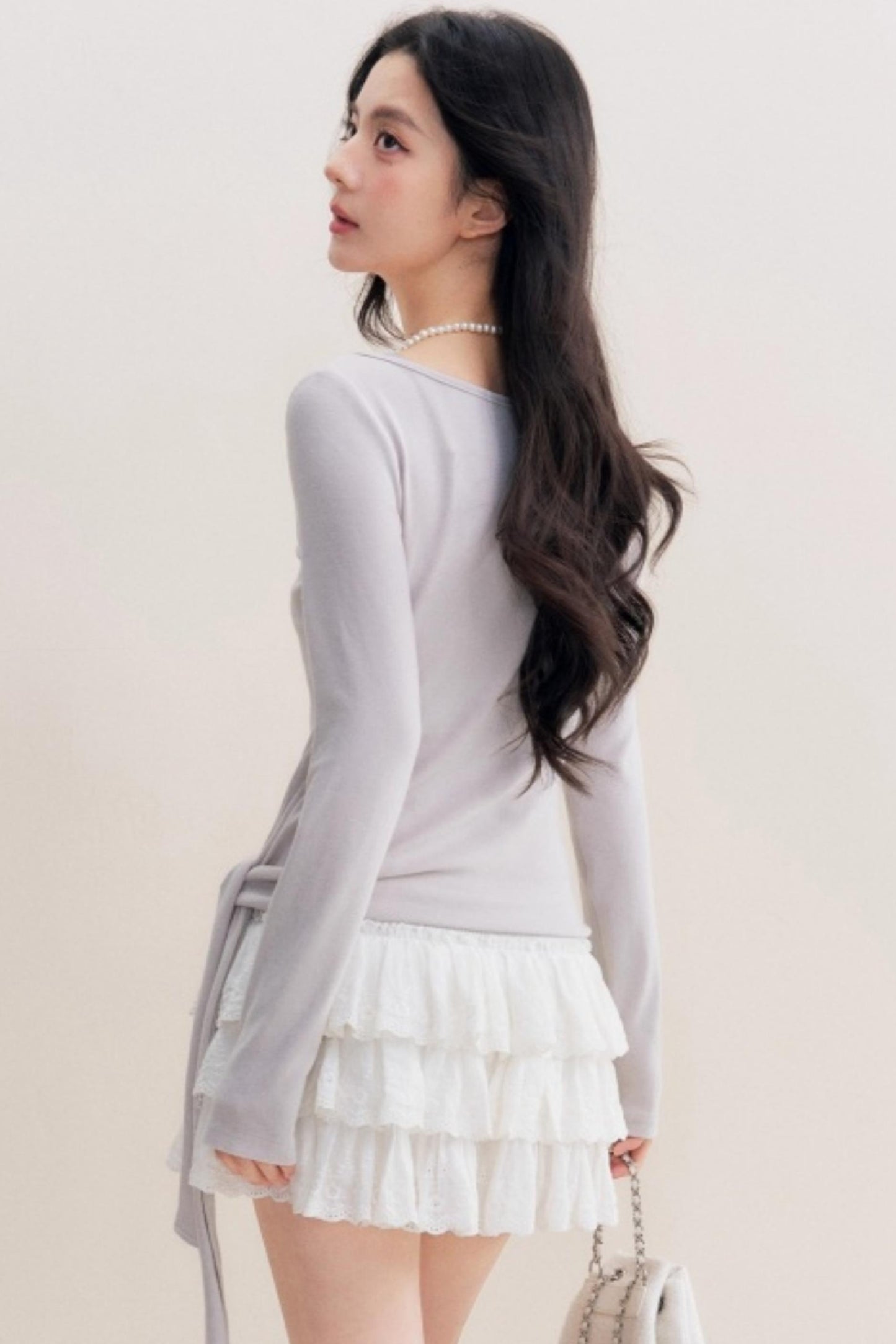 Lace Trim Patchwork Top