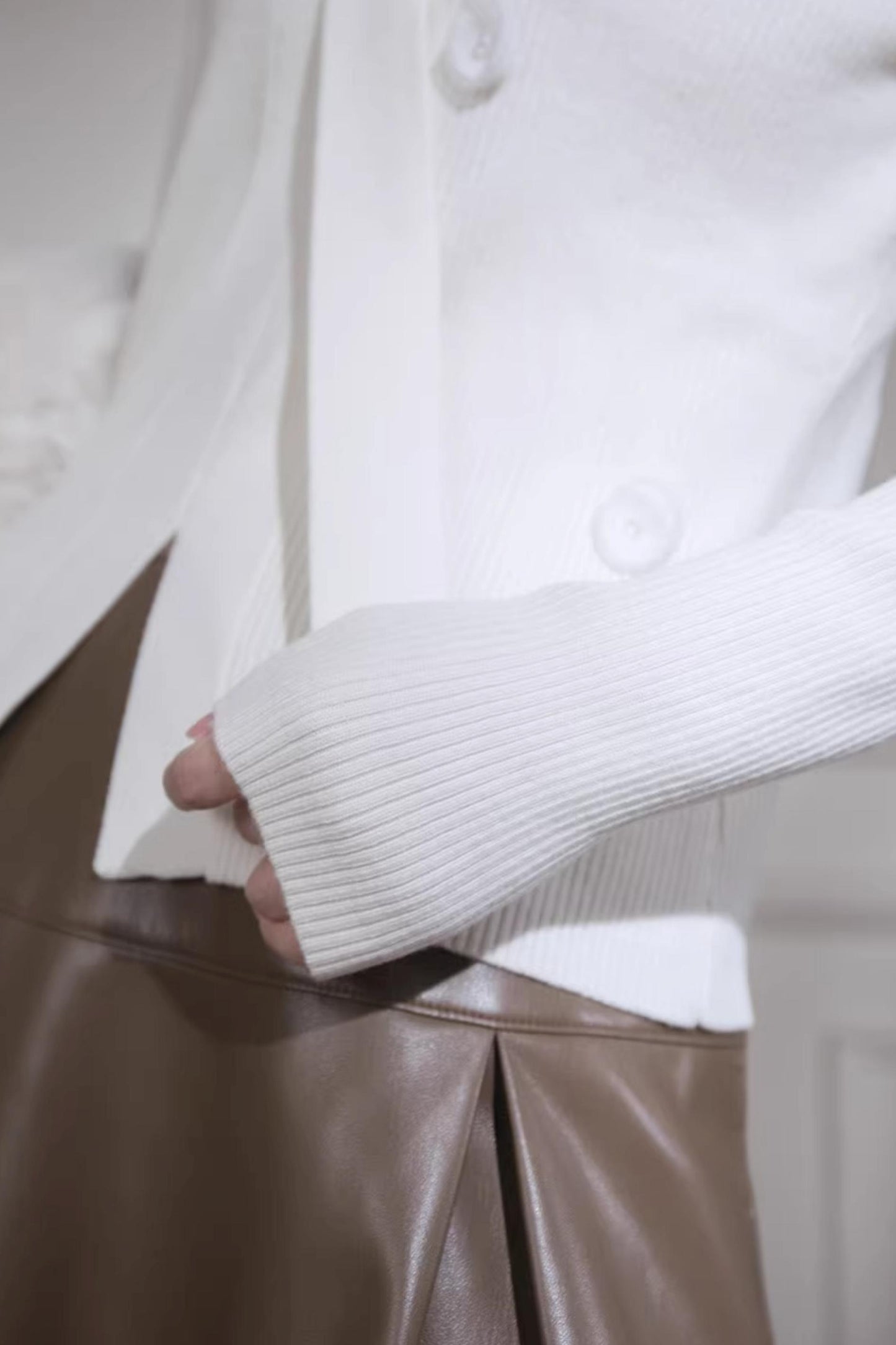 White Moonlight Knit Top