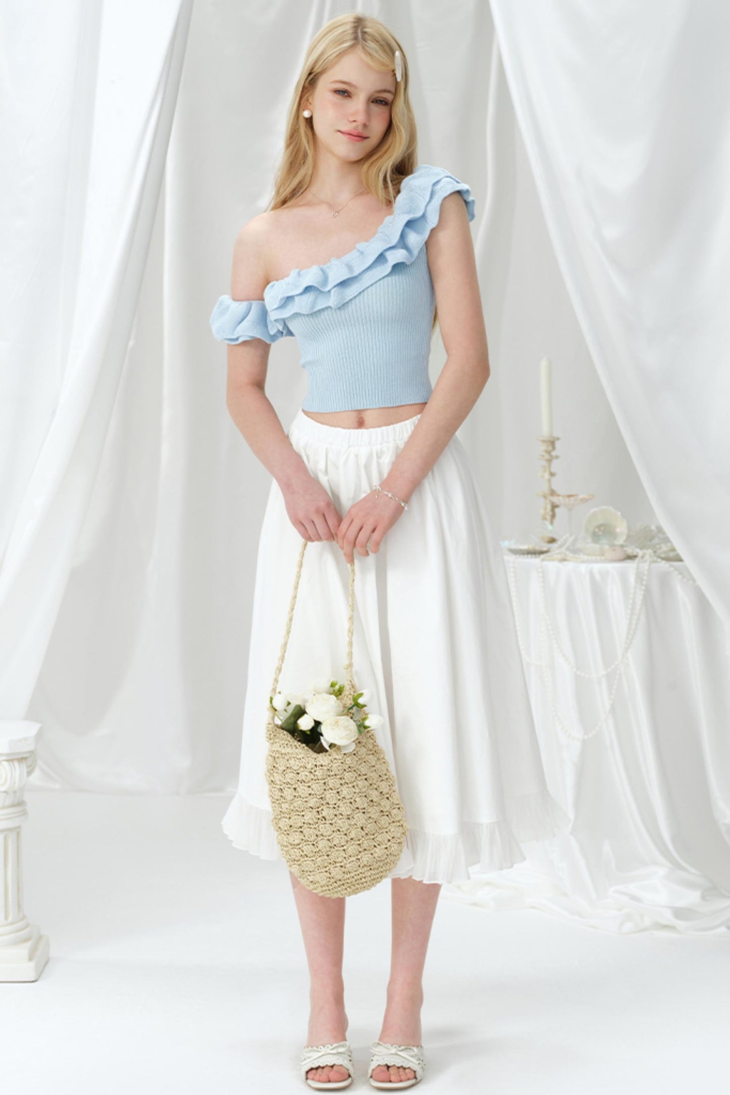 One-Shoulder Knit Top