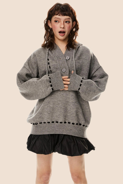 Haut à capuche avec cordon de serrage American Retro 