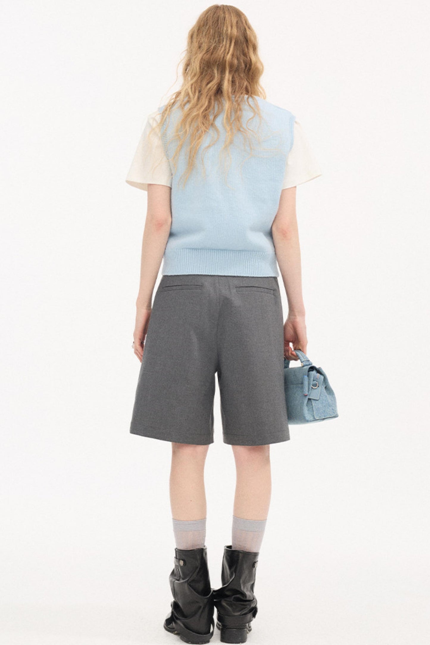 Dot Embroidery Knitted Vest