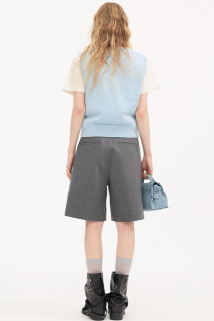 Dot Embroidery Knitted Vest