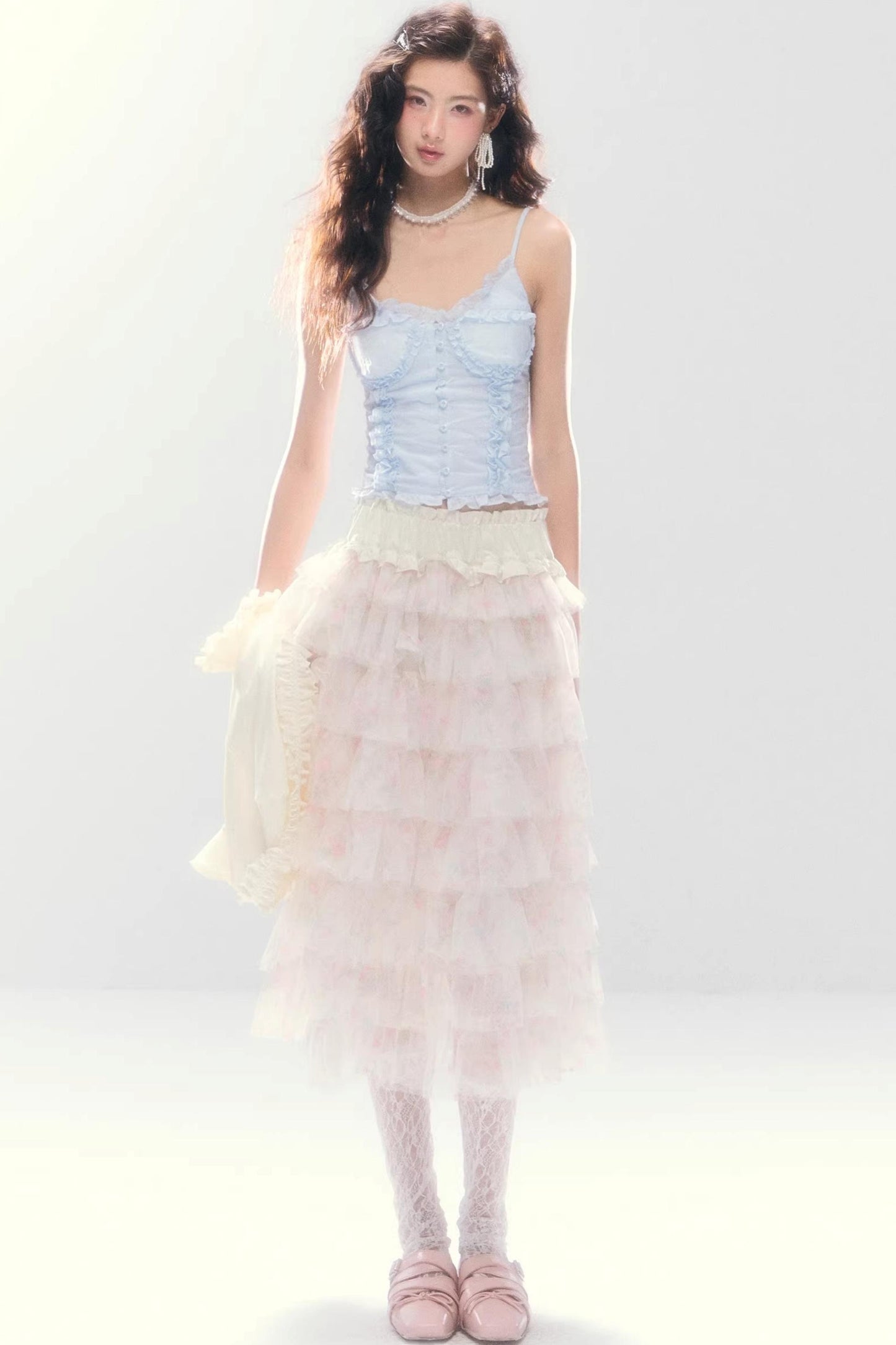 Multi-Layered Mesh Skirt