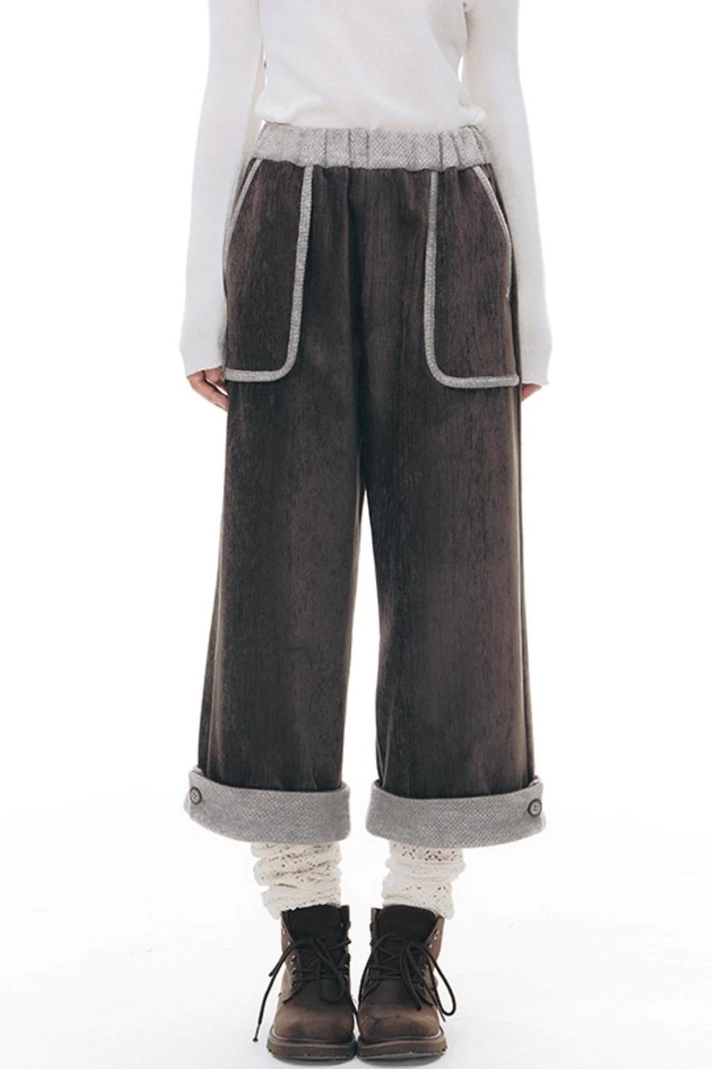 Chenille Multi-Pocket Pants