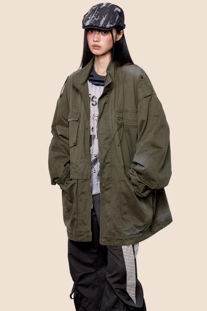 American Vintage Distressed Cargo Jacket