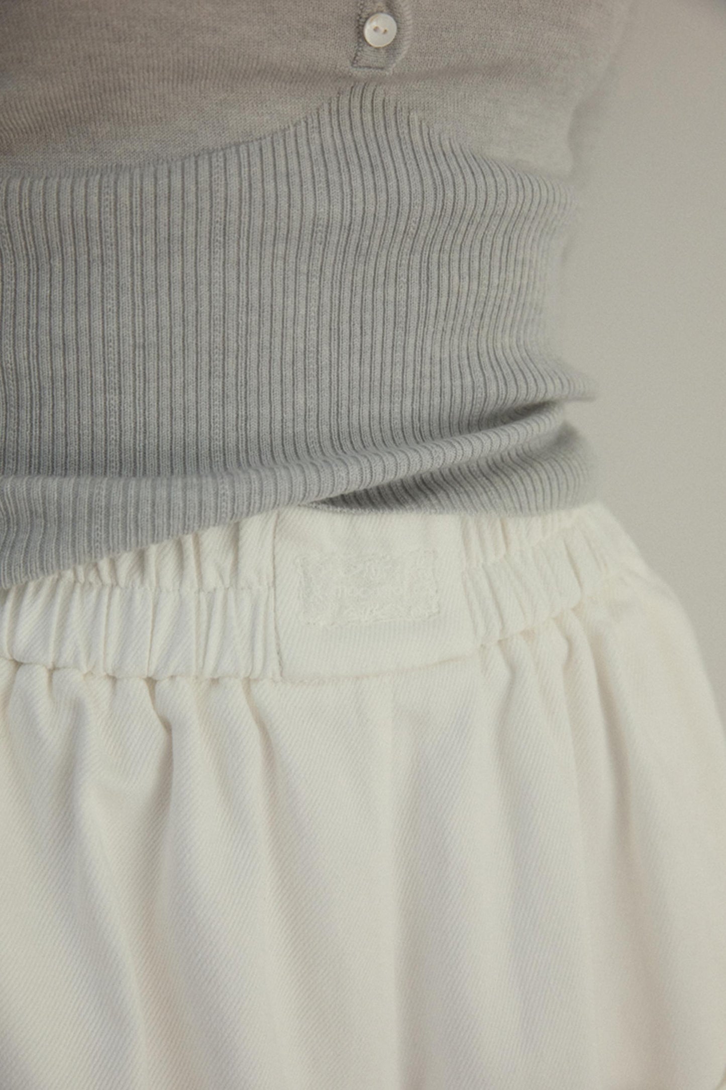 Chill White High-Waist Pants