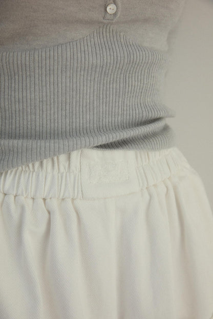 Chill White High-Waist Pants