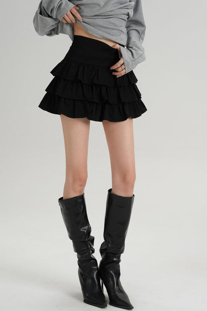 Classic High Waisted Pleated Skirt