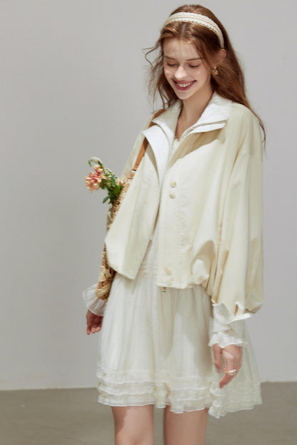 Lace Autumn Trench Coat