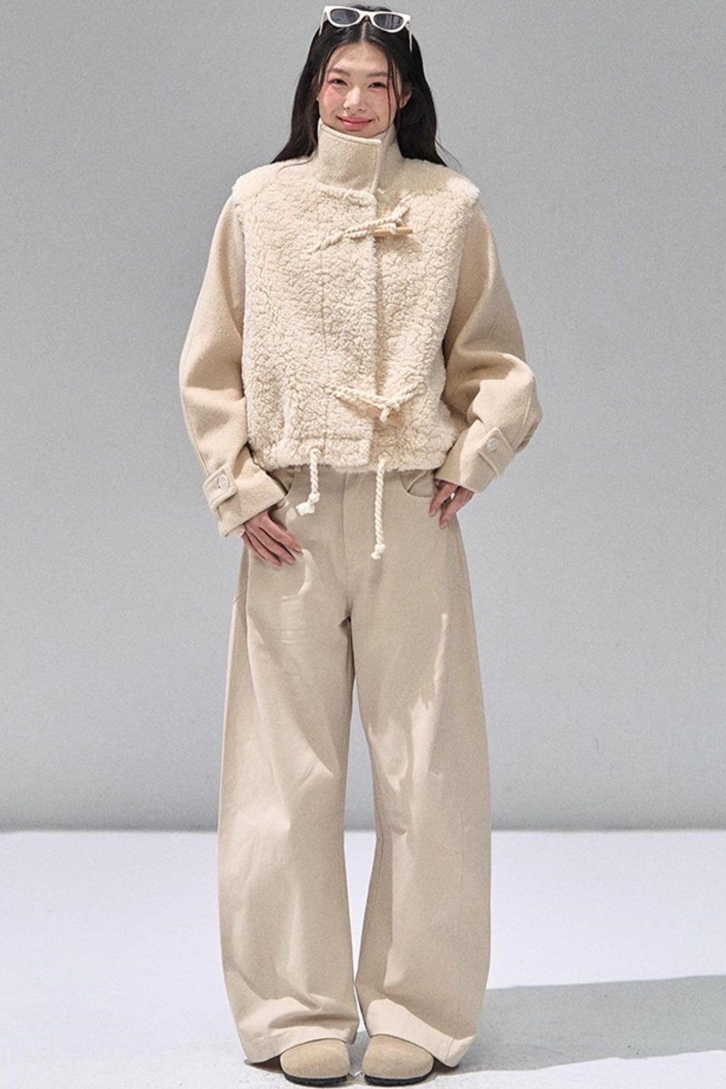 Toggle Button Woolen Coat