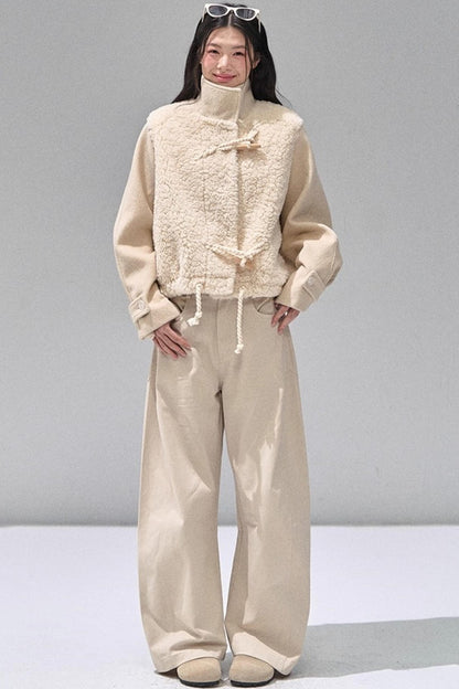 Toggle Button Woolen Coat