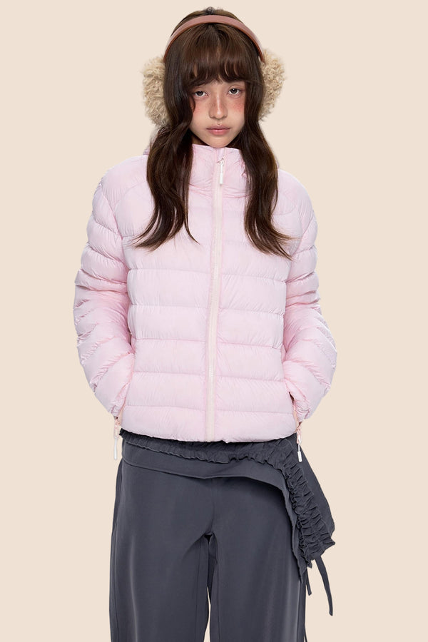 White Duck Down Hooded Jacket