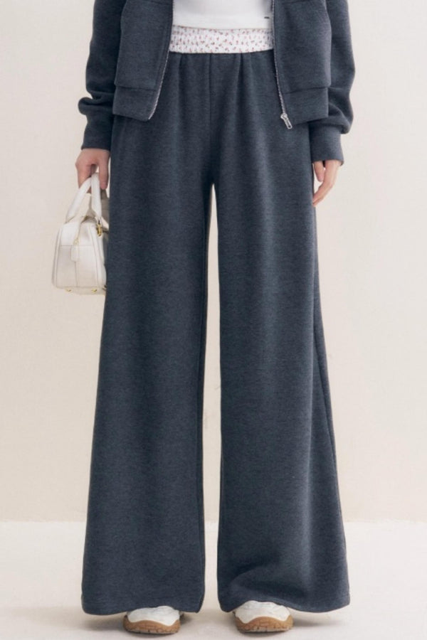 Rose Print Patchwork Hooded Jacket Set-Up