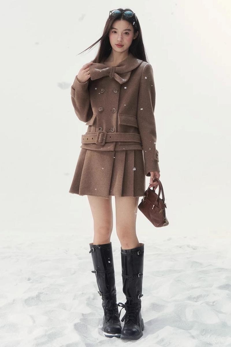 Vintage Double-Breasted Winter Coat