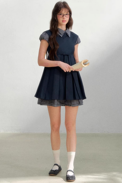 Woolen College Shirt Dress