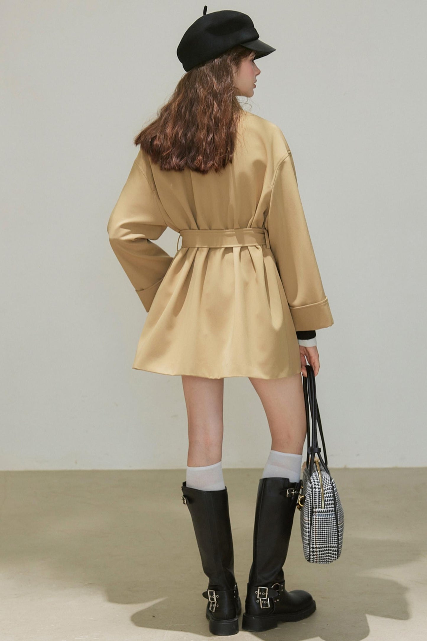 Retro Drop Sleeve Midi Coat