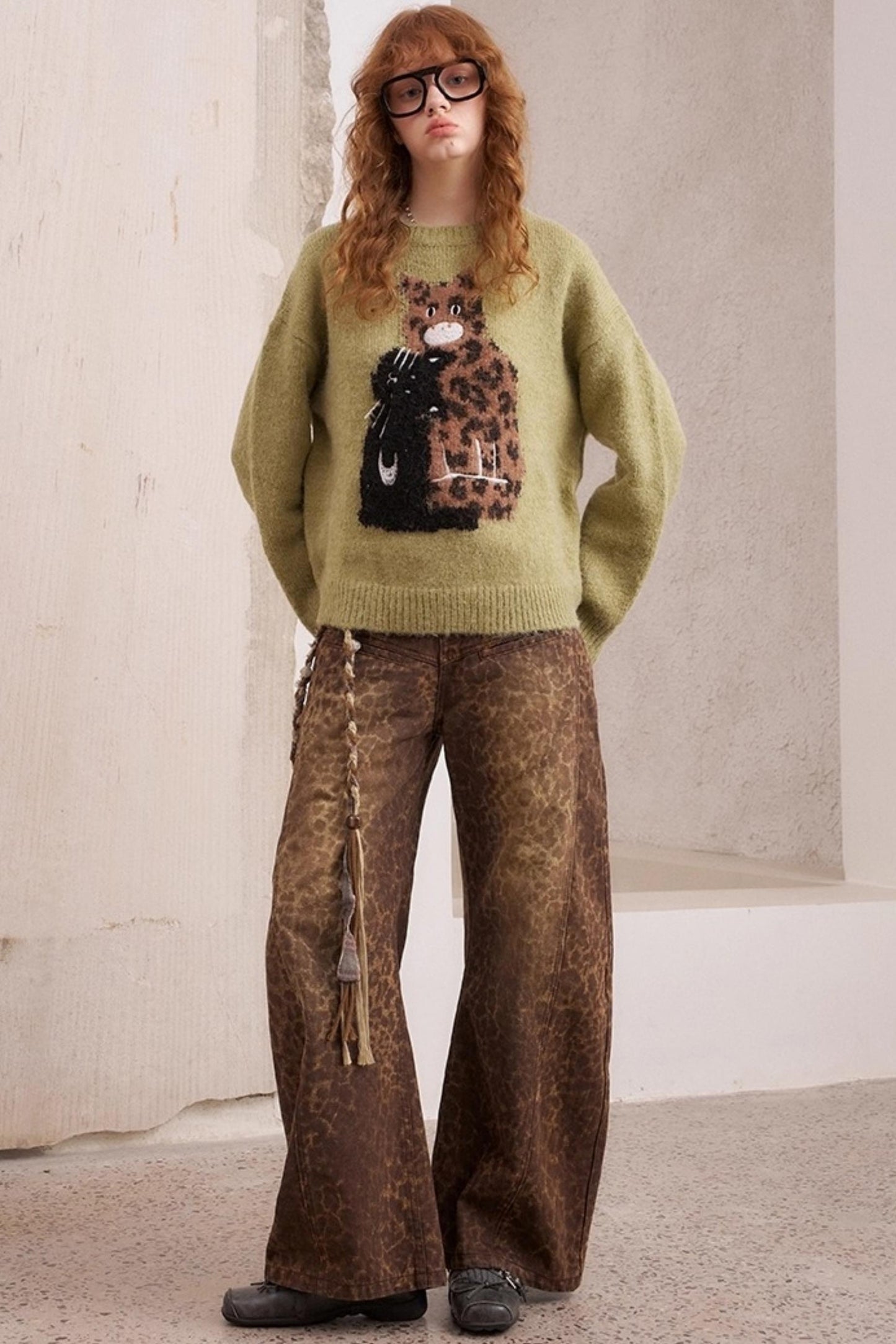 Leopard Crew Neck Sweater