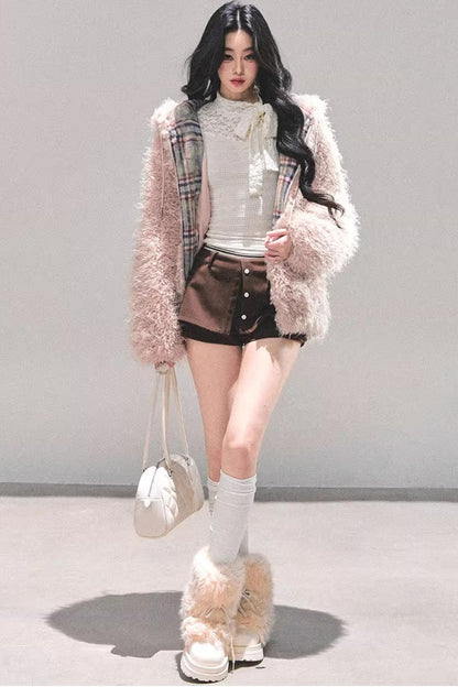 Black Autumn A-Line Shorts