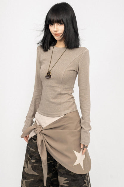 Autumn Shoulder Slim Base Top