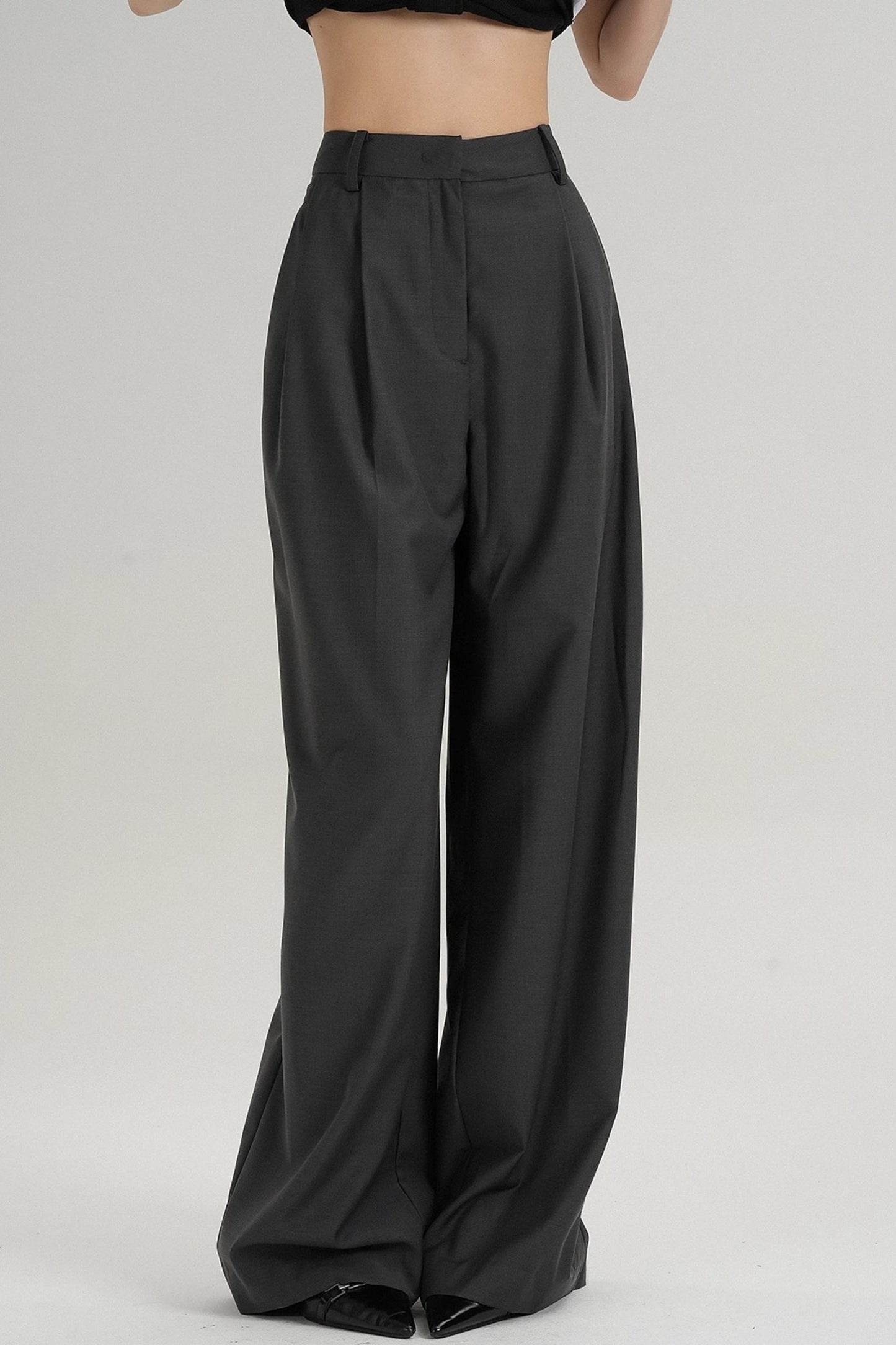 Straight-Leg Trousers