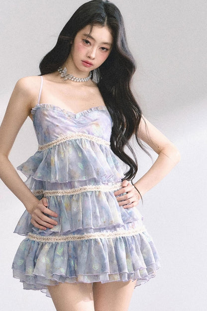 Halter Floral Elegance Dress