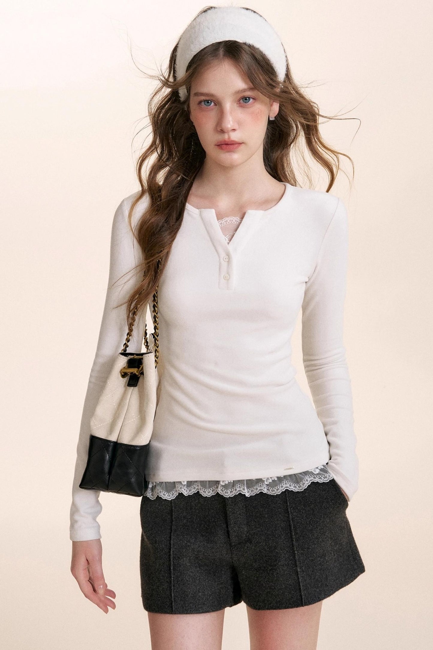 Romantic Lace Velvet Top