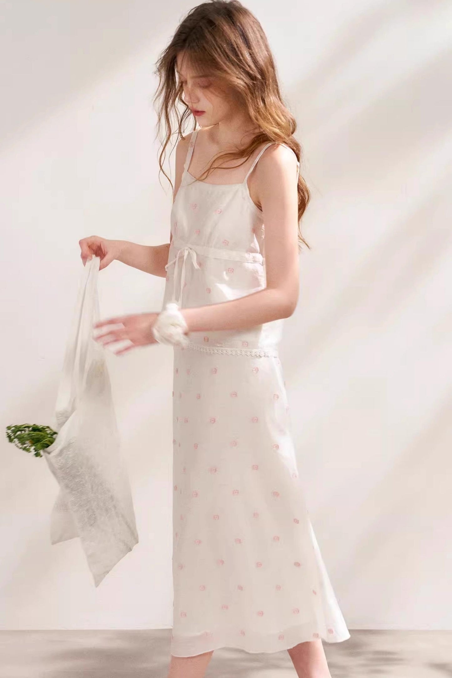 Silken Halter Skirt Set-Up