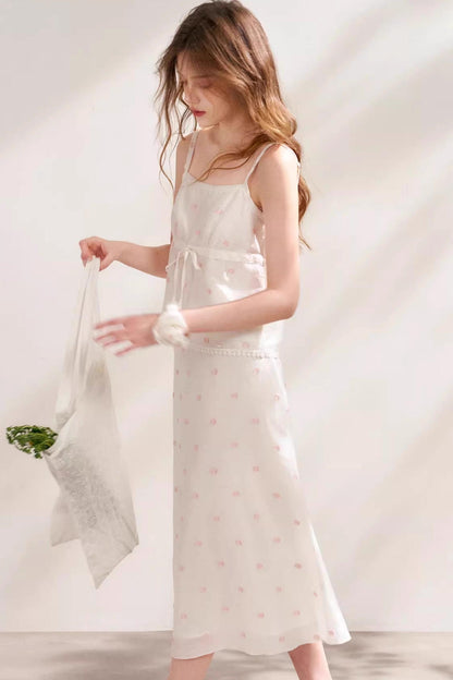 Silken Halter Skirt Set-Up