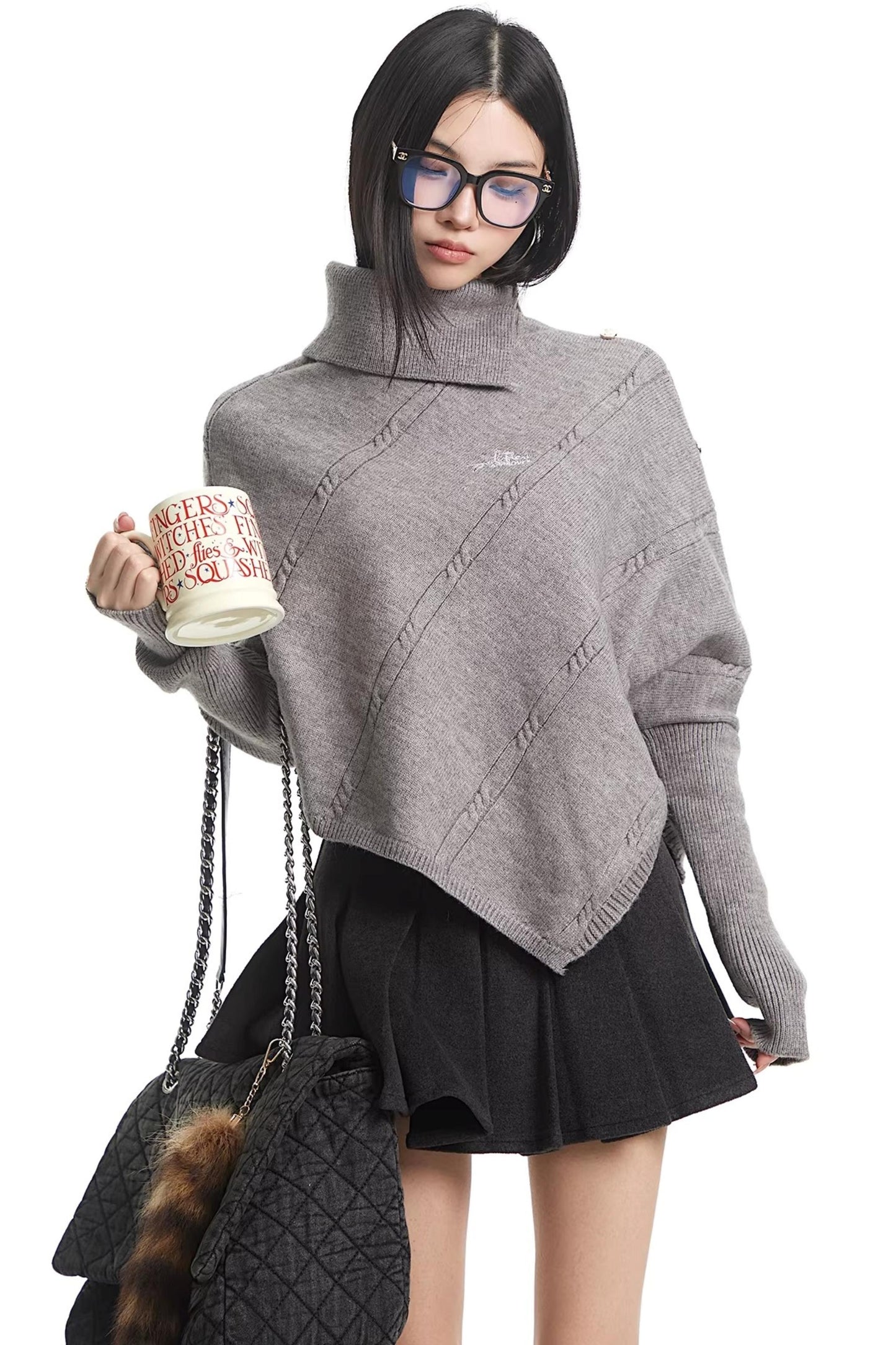 Off-White Cape Turtleneck Sweater