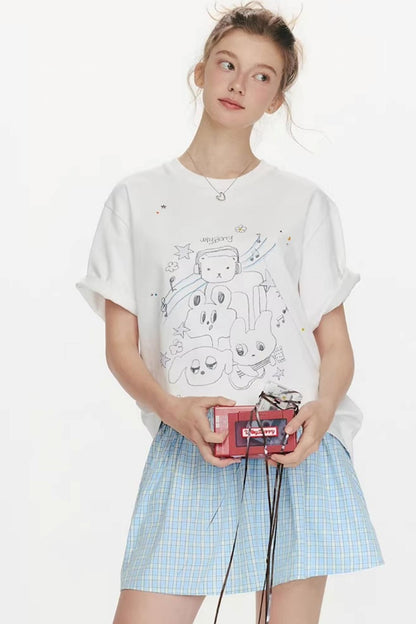 Strawberry Musician Printed T-Shirt