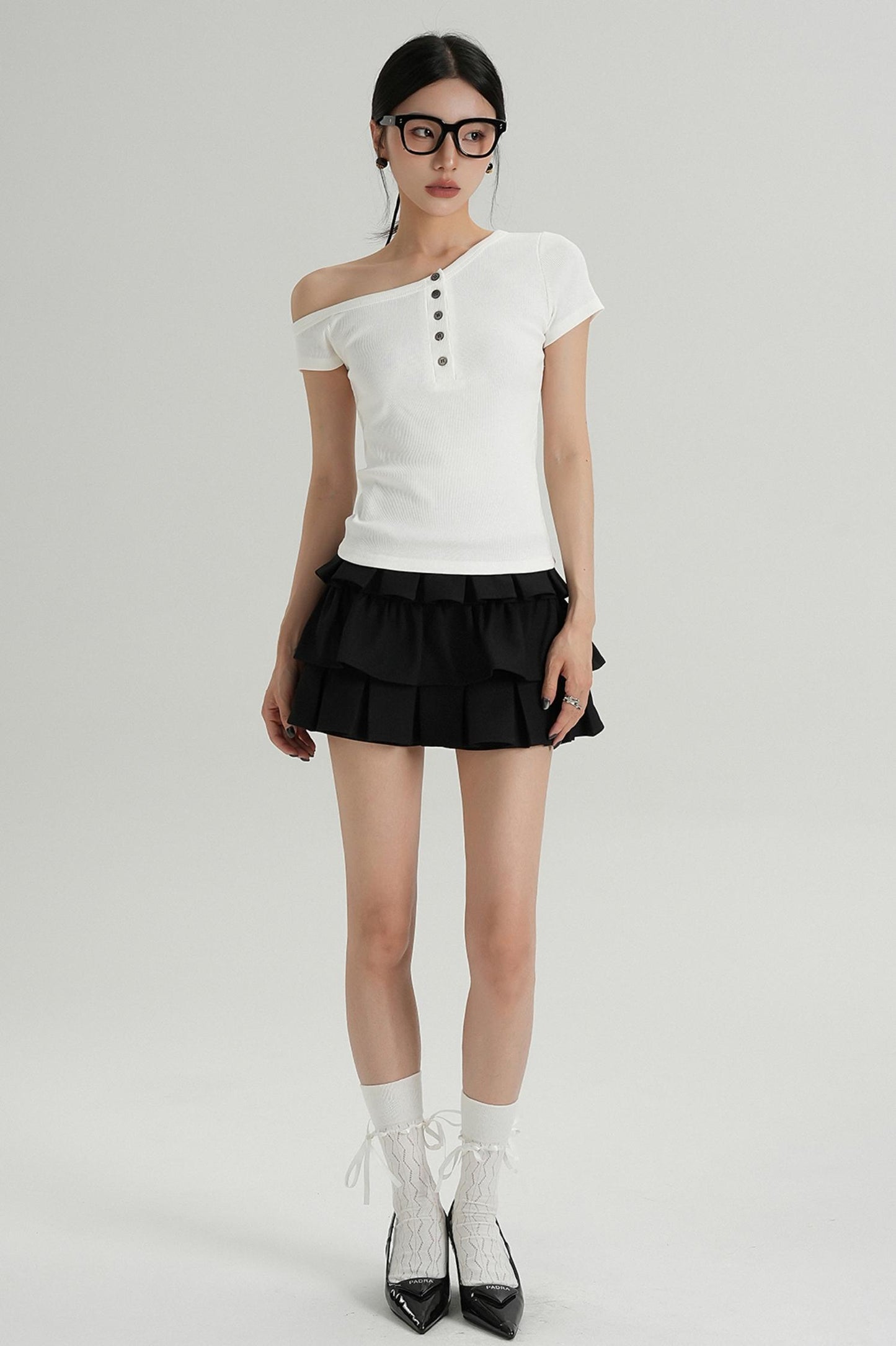 Chic Buttoned T-Shirt