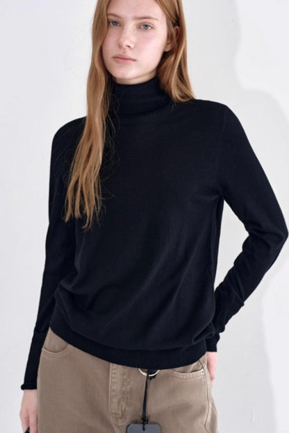 Luxury Wool Turtleneck Sweater