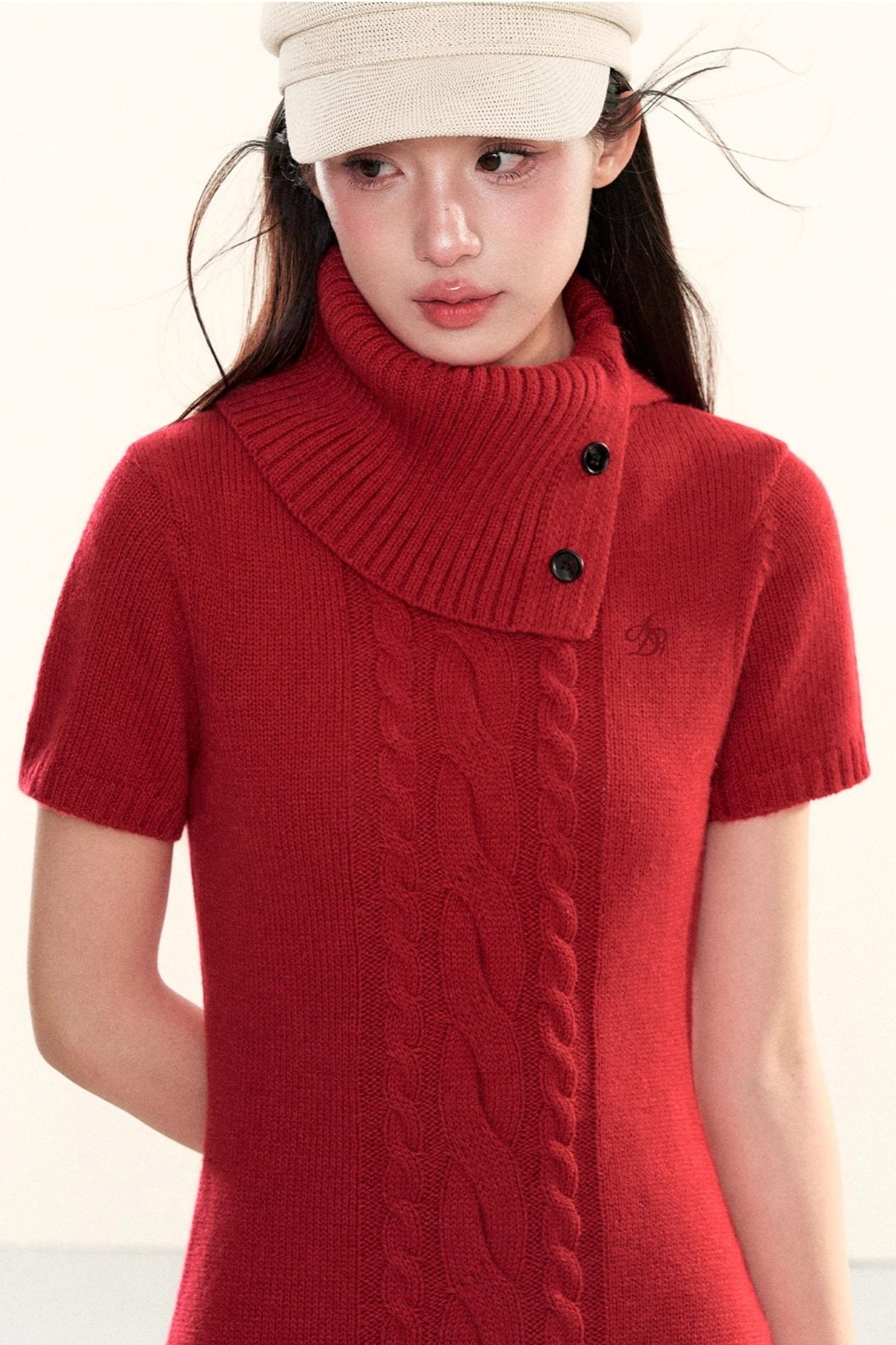 Cable Knit A-Line Dress